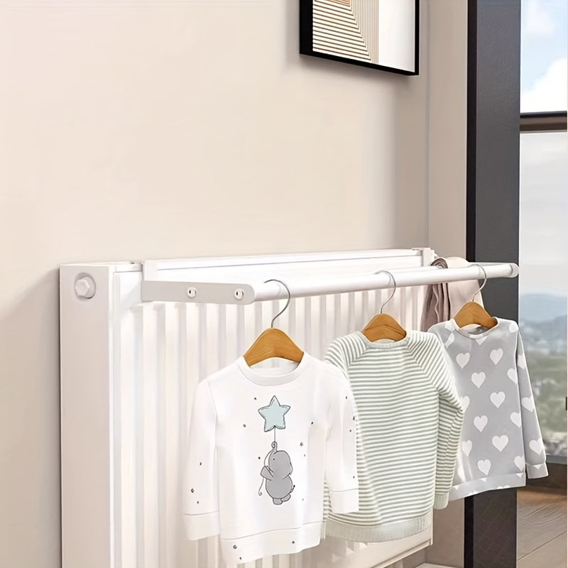 Radiator Drying Rack – Dual-Bar, Tool-Free Mounting & Foldable Metal