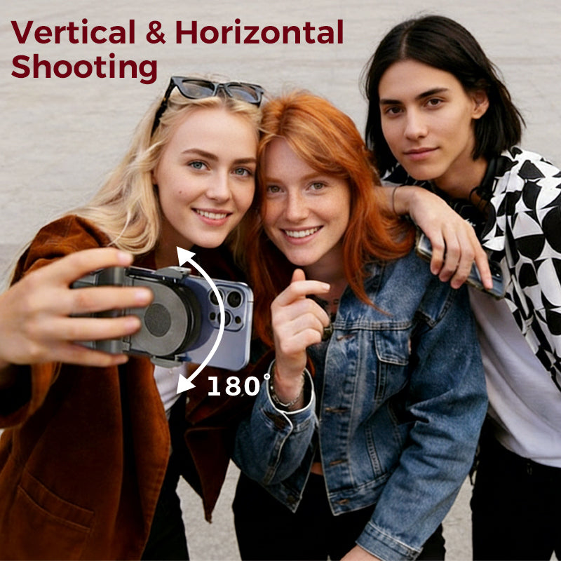 Bluetooth Smartphone Grip with Remote Shutter – Stabilize Your Shots for Blur-Free Photos