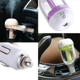 Car Humidifier with Aromatherapy – Ultrasonic, 2h Timer & 12V Cigarette Lighter