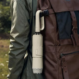 Compact Automatic Umbrella – Windproof Fiberglass, Reflective Strip & One-Button Open