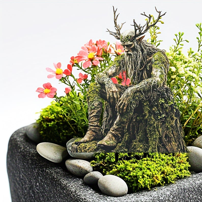 Acrylic Garden Stakes – 6 Mystical Figures, 19×30cm & Weather-Resistant