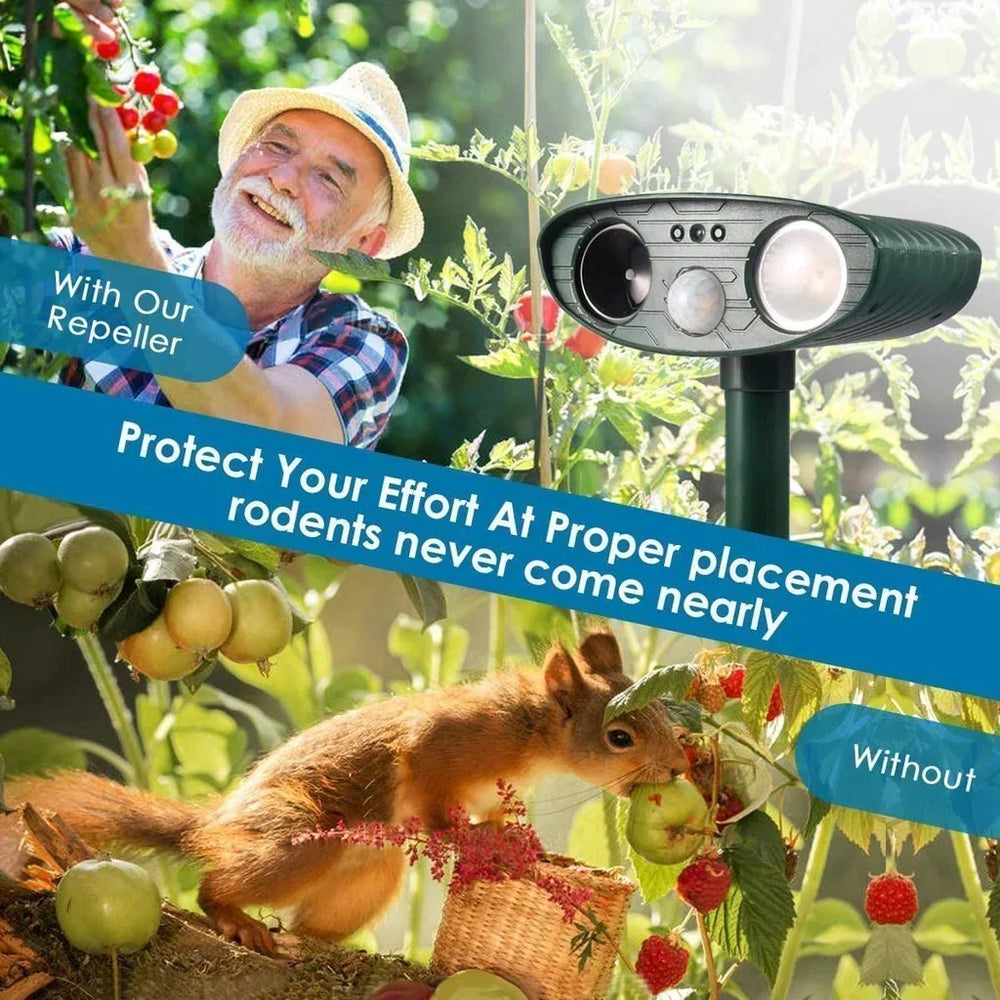 BowLift | Solar-Powered Ultrasonic Deer Repeller - Effective Deer Deterrent for Gardens & Yards in 48 Hours