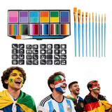 Soccer Ball Face Paint Kit Neon Colors Festivals Events