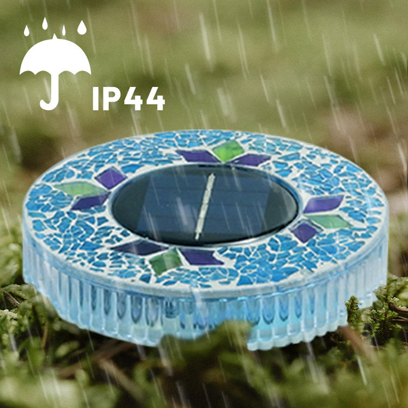 Solar Gartenleuchten Mosaik-Design – 6 LEDs, bis zu 10 Stunden