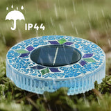 Solar Gartenleuchten Mosaik-Design – 6 LEDs, bis zu 10 Stunden