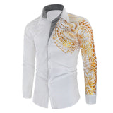 Darius – Men's Shirt with Gold Details