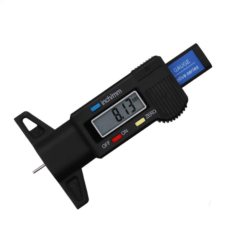 Digital Tire Tread Depth Gauge – LCD Display, 0.01mm Accuracy & mm/Inch Units