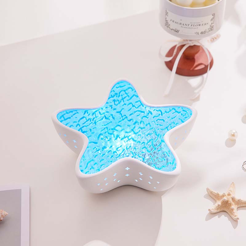 Ocean Wave Star Projector – 7 Colors, Adjustable Brightness & 1200mAh Rechargeable