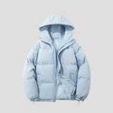 Women's hooded puffer jacket, view 6