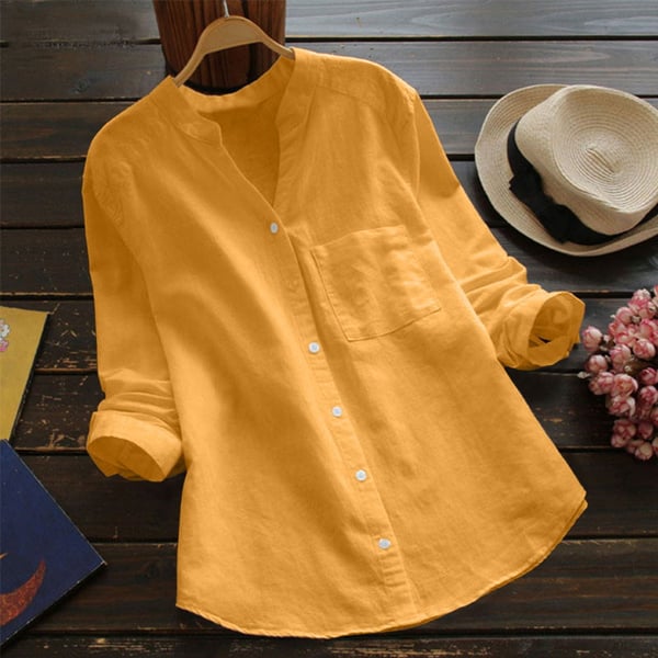 Isla – Women's Long-Sleeve Linen Shirt
