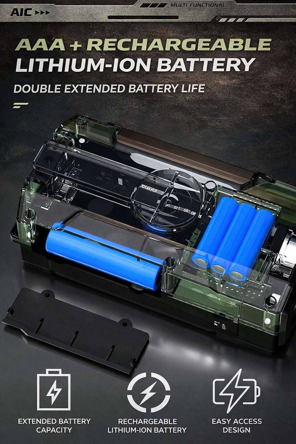 Emergency Radio – Solar & Hand Crank, AM/FM Weather, 2000mAh Power Bank & LED Flashlight