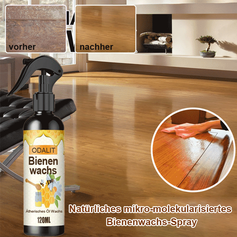 Beeswax Wood Polish Spray 120ml – Natural Lemon Oil, Protective Coating & All Wood