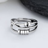 Premium Fidget Ring - Stress Relief Spinner Ring for Anxiety & Focus - Adjustable Comfort Fit