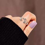 Premium Fidget Ring - Stress Relief Spinner Ring for Anxiety & Focus - Adjustable Comfort Fit