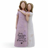 Mothers Day Figurine Mom Daughter Love Sculpture Gift Decor