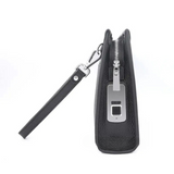 Men's Black Genuine Leather Business Clutch with Fingerprint Lock – Stylish & Secure Executive Accessory
