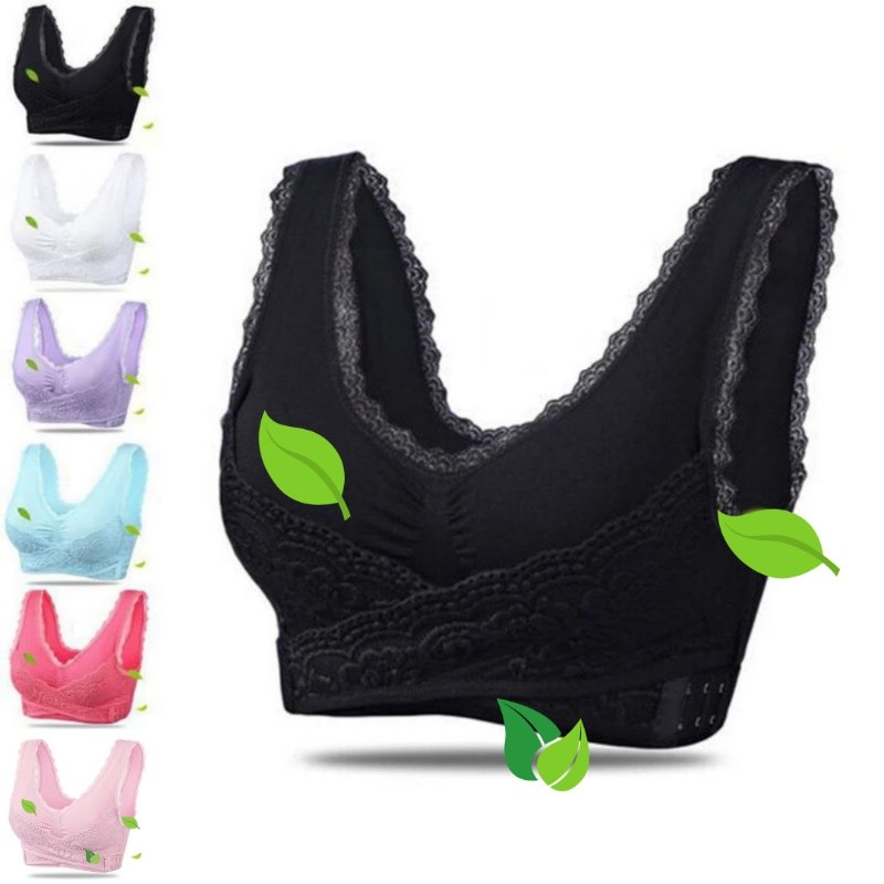 Posture-Correcting Lace Trim Comfort Bra for Ultimate Support & Style