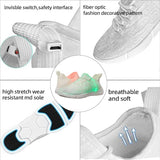 Orion Flashing LED Fiber Optic Sneakers for Kids & Adults - Light-Up Glow Shoes for Parties & Nighttime Fun