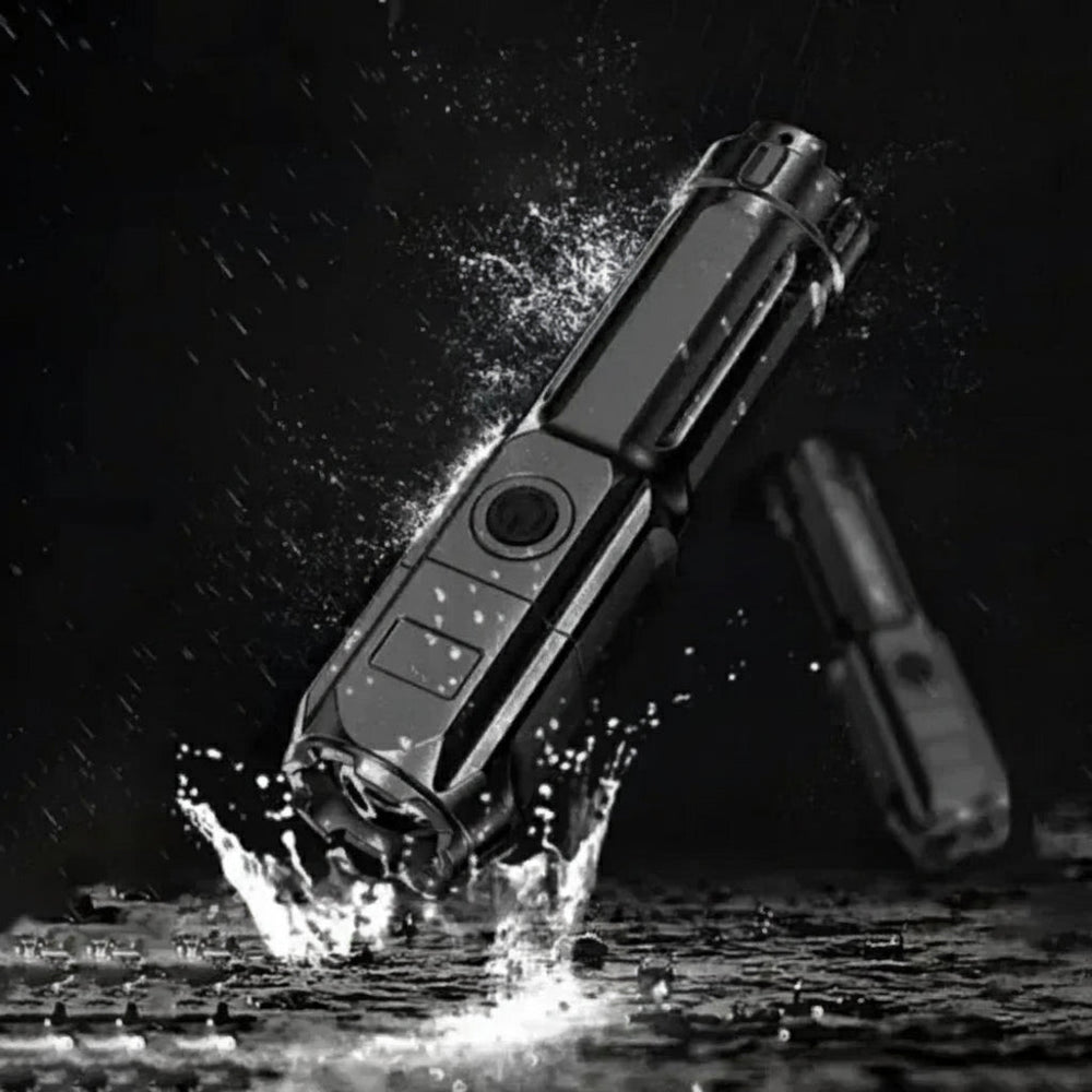**FLASHMAX 100,000LM Waterproof LED Torch - Ultra Bright, Durable & Rechargeable Flashlight for Outdoor Adventures**