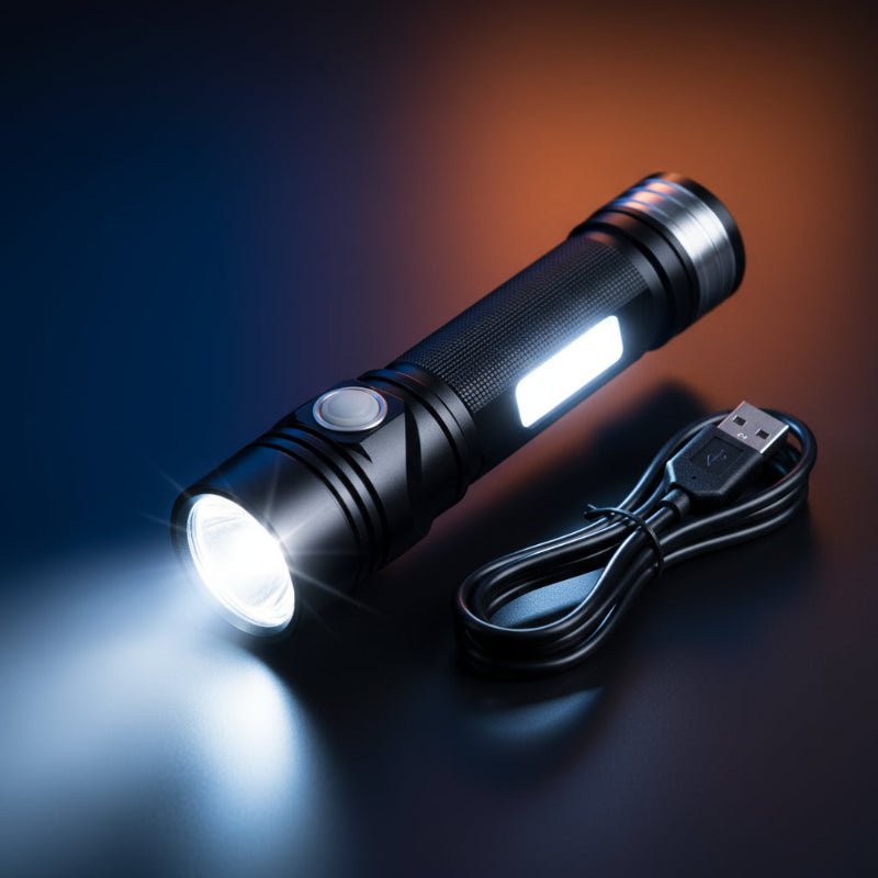 **FLASHMAX 100,000LM Waterproof LED Torch - Ultra Bright, Durable & Rechargeable Flashlight for Outdoor Adventures**