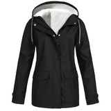 Fleece Lined Women's Rain Jacket - WarmWarder