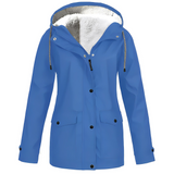 Fleece Lined Women's Rain Jacket - WarmWarder