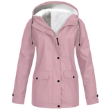 Fleece Lined Women's Rain Jacket - WarmWarder