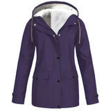 Fleece Lined Women's Rain Jacket - WarmWarder