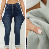 Women's Fleece-Lined Thermal Jeans - Hannah | Cozy & Warm Winter Denim