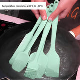 Premium Flexible Silicone Spatula Set - 6 Piece Kitchen Utensil Set for Baking & Cooking