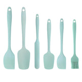 Premium Flexible Silicone Spatula Set - 6 Piece Kitchen Utensil Set for Baking & Cooking