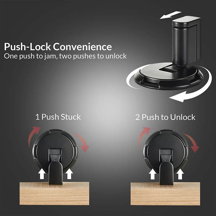 Heavy-Duty Mechanical Floor Door Holder | Durable, Adjustable Door Stop for Home & Office Use