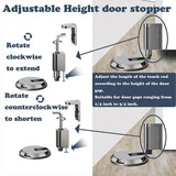 Heavy-Duty Mechanical Floor Door Holder | Durable, Adjustable Door Stop for Home & Office Use