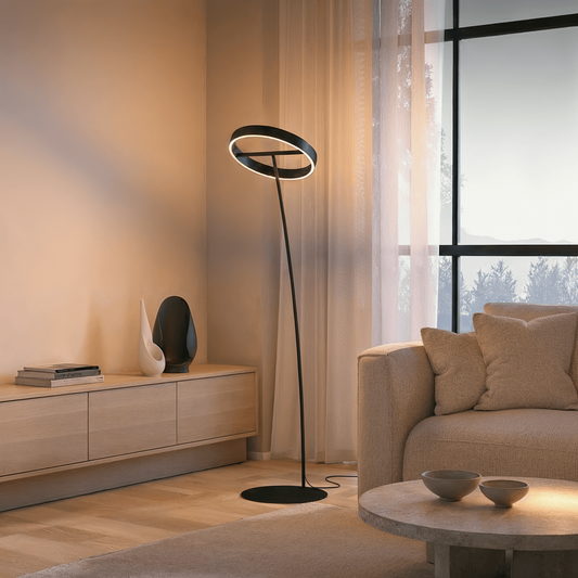 LED Floor Lamp – Remote Control & Adjustable Design