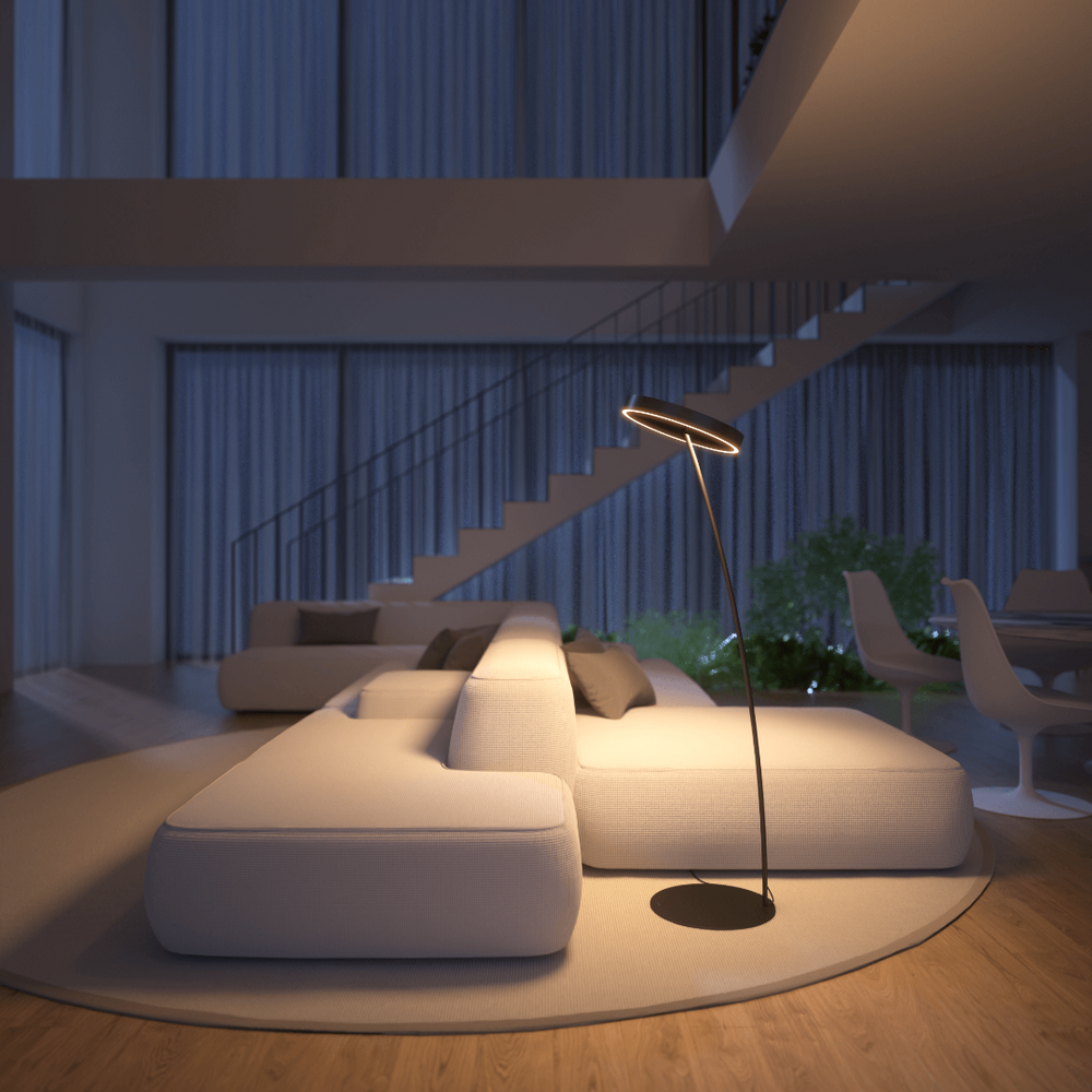Floor Lamp LED Lighting Remote Control Adjustable Design