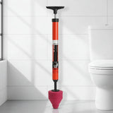 FLOWMAX High-Pressure Toilet Plunger - Rapid Clog Removal Tool for Effective Bathroom Drain Cleaning