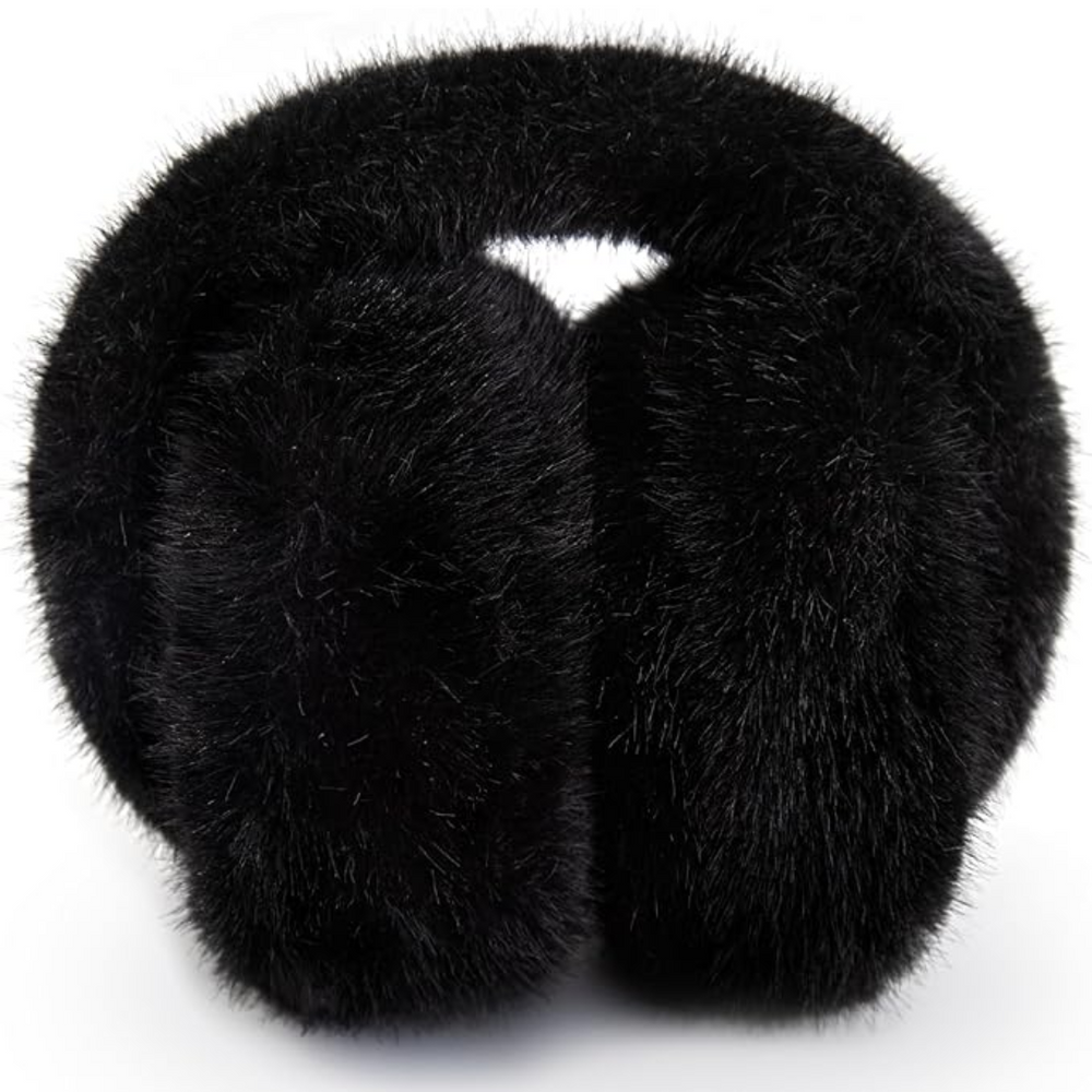 Fluffy Foldable Faux Fur Winter Ear Warmers - Cozy FauxSnugs for Ultimate Warmth & Style