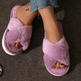 Cozy Fluffy Slippers with Soft Sole & Non-Slip Grip for Ultimate Comfort