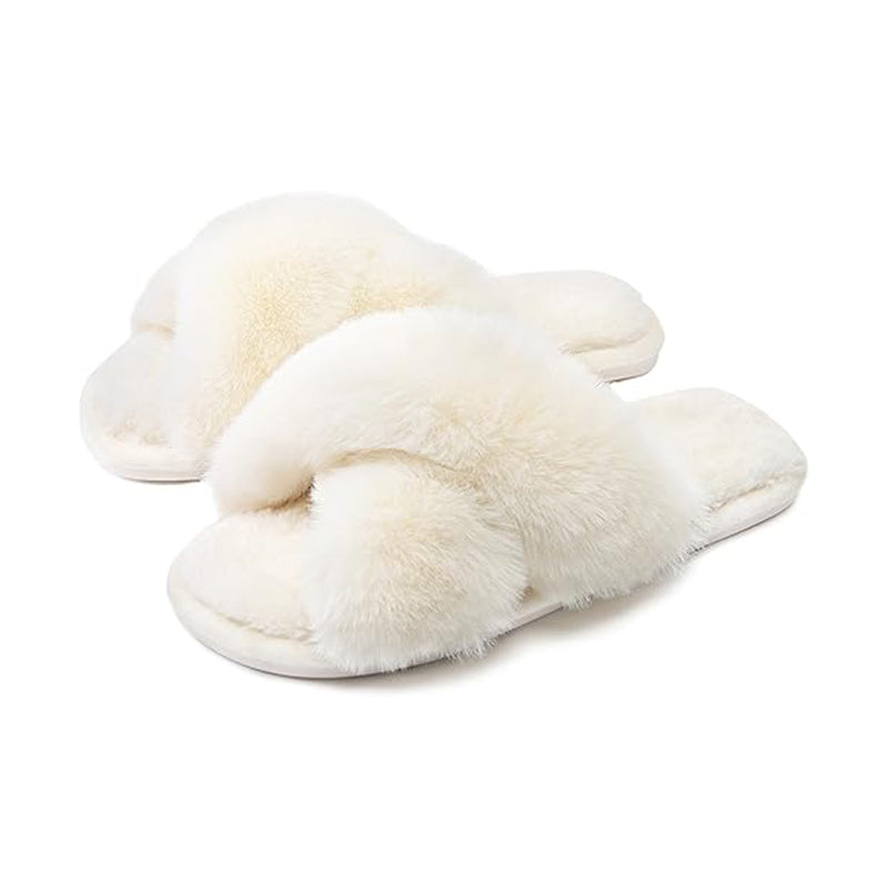 Cozy Fluffy Slippers with Soft Sole & Non-Slip Grip for Ultimate Comfort