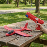 Foam Airplane Launcher – Push-Button Launch, Interactive Play & Outdoor Coordination