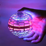 Flying LED Orb Ball – USB Rechargeable, RGB Lights & 360° Boomerang Flight