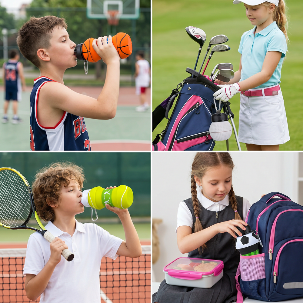 Foldable Silicone Water Bottle – Collapsible & Leak-Proof for Sports