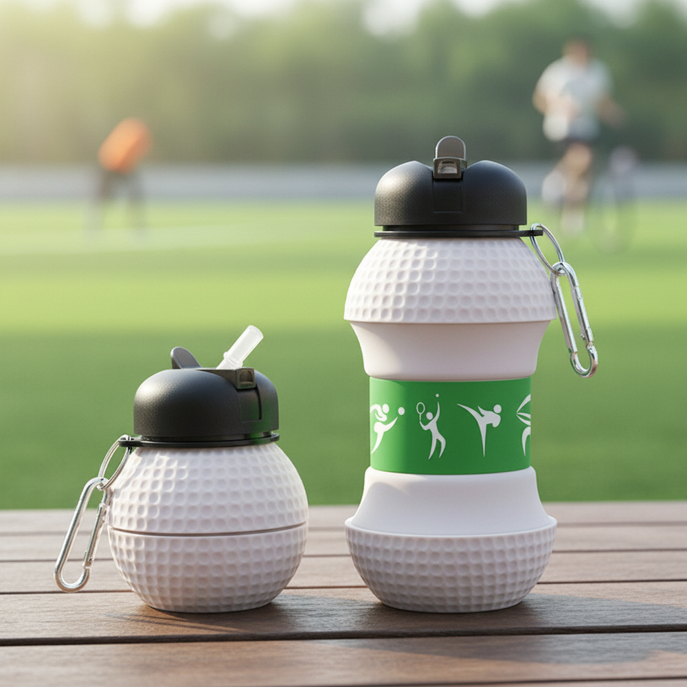 Foldable Silicone Water Bottle – Collapsible & Leak-Proof for Sports