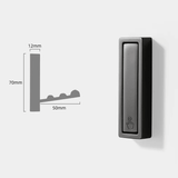 Folding Metal Wall Hooks – Space-Saving, 70×12mm, Available in 5 Colors