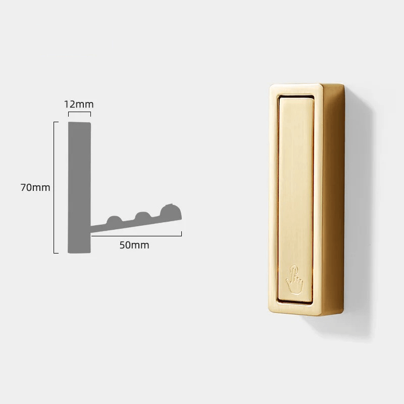 Folding Metal Wall Hooks – Space-Saving, 70×12mm, Available in 5 Colors