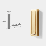 Folding Metal Wall Hooks – Space-Saving, 70×12mm, Available in 5 Colors