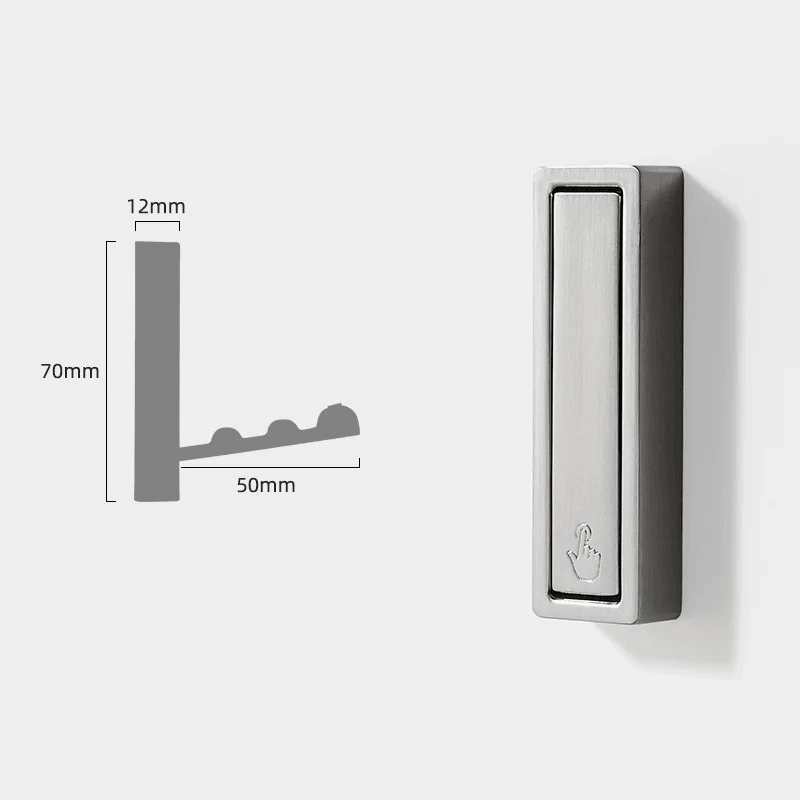 Folding Metal Wall Hooks – Space-Saving, 70×12mm, Available in 5 Colors