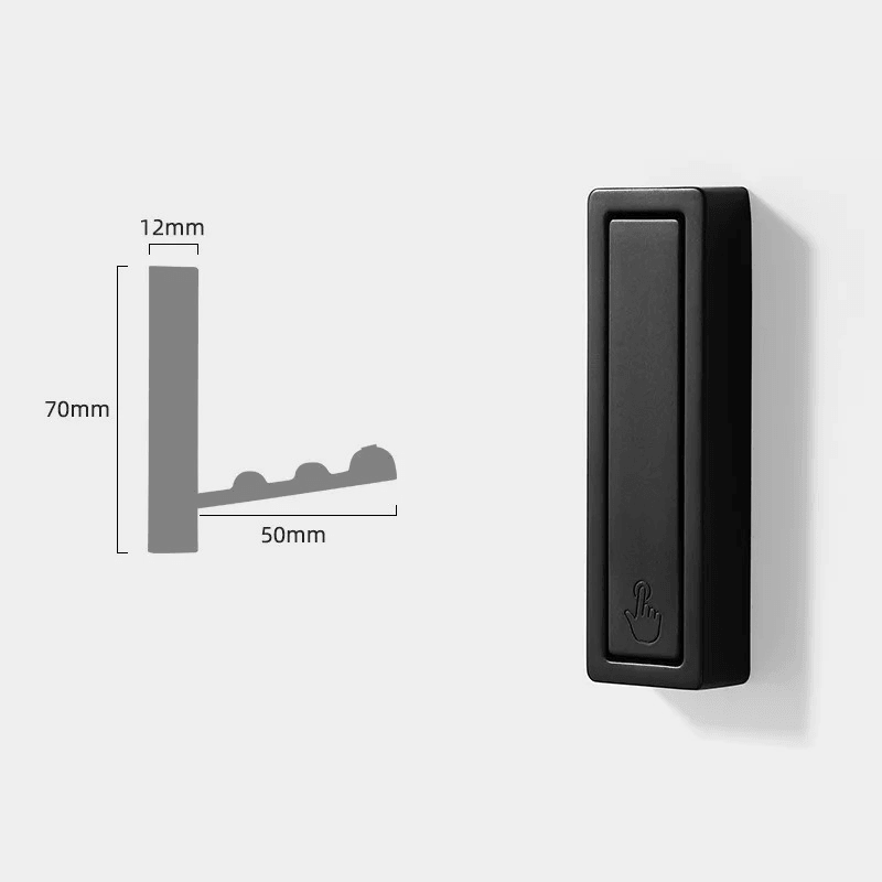 Folding Metal Wall Hooks – Space-Saving, 70×12mm, Available in 5 Colors
