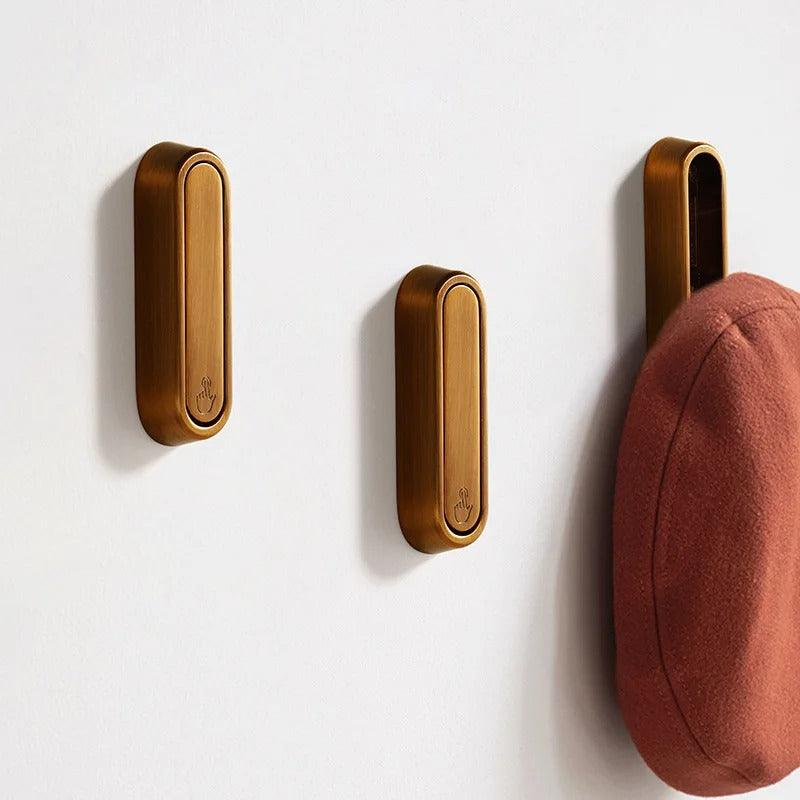 Folding Metal Wall Hooks – Space-Saving, 70×12mm, Available in 5 Colors