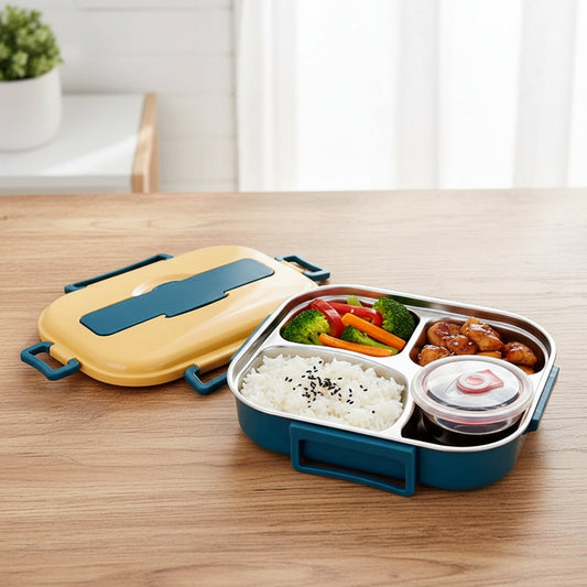 Insulated Bento Lunch Box – Leak-Proof Design, Stainless Steel & Compact Size